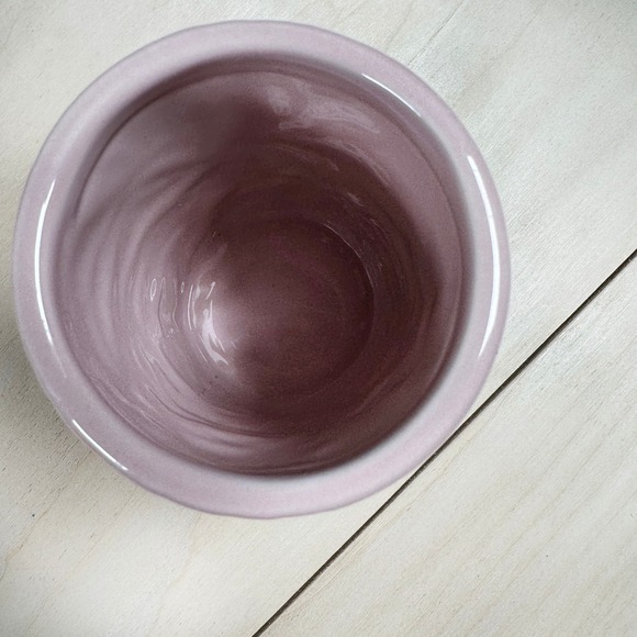 Pale Pink Ceramic Floral Embossed Bathroom Set Soap Dispenser Jar Holder Tray - Picture 5 of 7